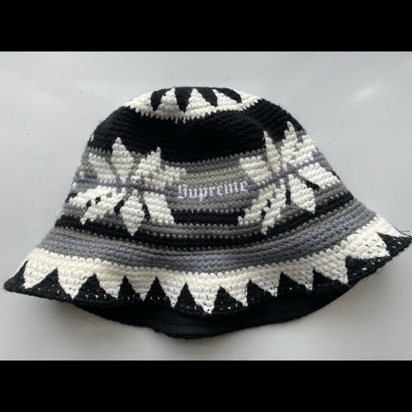 SUPREME SNOWFLAKE CROCHET CRUSHER BLACK - Picture 2 of 7
